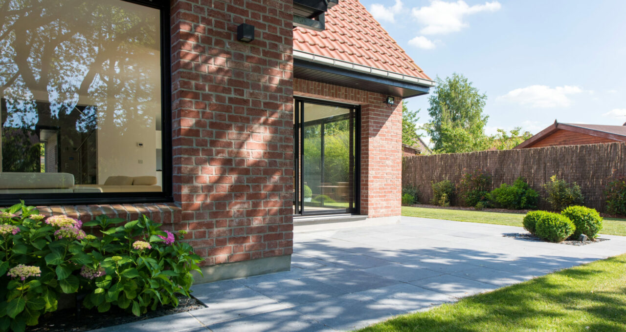 Terrasse maison en grès cérame